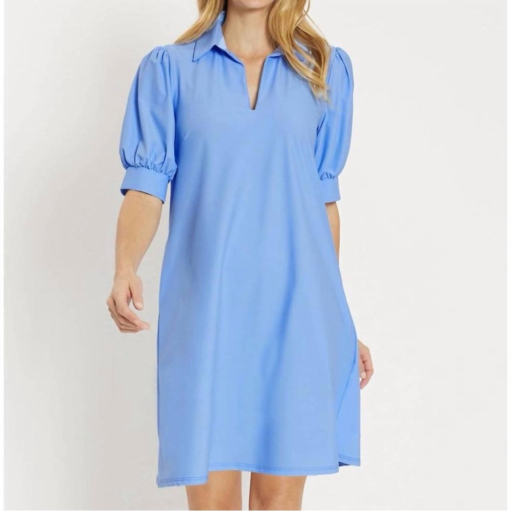 NEW $238 Jude Connally Emerson Dress In Bluebell Size Large